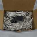 Icicle lights Outdoor - 33ft Christmas Lights with 400LED 75 Drops 8 Modes, Plug in Curtain String Lights Waterproof for Holiday Wedding Party Home Garden Bedroom Indoor Decoration, Warm White