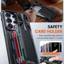 Vizvera for Galaxy S26 Ultra Case with 2 Pack Privacy Screen Protector[RFlD Card Holder][Camera Cover] Shockproof Silicone Protective Phone Case for S26 Ultra 2026