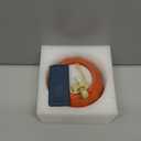 Homemory Halloween Flameless Pumpkin Candles, 2Pcs LED Real Wax Pumpkin Lamp with Skeleton, Flickering Battery Operated Candles with Remote for Halloween Decor, Theme Party, Holiday Gift, Orange