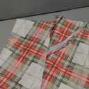 Giwawa Christmas Checkered Tablecloth Round, 60 Inch Winter Xmas Red Green Tartan Buffalo Plaids Table Cloth Cover, Non-Slip Waterproof for Kitchen Dining Party Holiday Farmhouse Decor