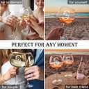 Physkoa Personalized Initial Wine Glass for Women - 20 oz Stemmed Monogrammed Glass, Customized Engraved Gift for Mom, Wife, Friend, Her - Birthday, Mothers Day, Wine Lover Gift