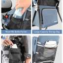 besrey Baby Backpack Carrier, Toddler Hiking Backpack with Safety 3-Height Seat, Adjustable Straps&Waist Belt, Foldable Frame Lightweight Large Capacity Child Carrier for Hiking (Haze Blue)