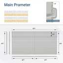 Neoaider Slatwall Panel 8 FT x 4 FT, Interlocking Slat Wall Paneling, Wall Mounted PVC Wallpanel, Suitable for Garage Storage and Organizer, Slatwall Board, Shelves - Grey