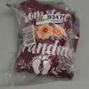 Promoted to Grandma Est 2025 Floral New Grandma Pullover Hoodie, L