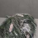 9FT Christmas Garland with Light, Pre-Lit Lush Branch Tips/ Silver Flowers/ Pine Cone, Christmas Garland for Mantle Fireplace Stairs Front Door, Outdoor Holiday Decoration (with Remote Control), Silver