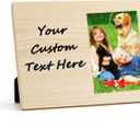 Personalized Baby Picture Frame-Ideal Memorial Gift for Baby Friend Couple Family Dog Cat Pet Keepsake Photo Frame, Wood Picture Frame for All 4x6 Photos with Blank Space and Acrylic Cover