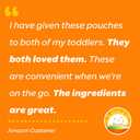 HAPPYTOT Organics Stage 4 Baby Food Pouches, Gluten Free, Super Morning Fruit & Oat Blend, Bananas, Blueberries, Yogurt, Oats & Chia, 4 Oz (Pack of 8)