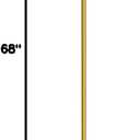 Dimmable Floor Lamp, Industrial Floor Lamps for Living Room, Gold Tree Lamp Standing Lamp Tall Lamps with 3 Elegant Teardrop Cage Head & 800 Lumens LED Bulbs for Living room Bedroom Office Dining Room