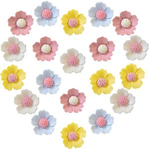 KEYDUACU 20pcs Strong Flower Fridge Magnets,3D Daisy Fridge Magnet Sticker,Cute Locker,Kitchen,Whiteboard,Office Decoration Magnets(Mix)