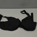 Women's Underwire Bikini Top - Push Up Swimsuit Top Only Twist Front Bathing Suit 2025 Retro Swim Bra (Black, L)