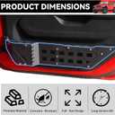 MusixiA Metal Front Door Storage Pockets for Jeep Wrangler JL JLU 4XE 2018-2025 & Gladiator JT 2020-2025, Door Storage Organizer Accessories 2PCS