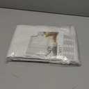 LAMIT Short Linen Curtains 40 Inches Long for Small Window, Rod Pocket Linen Privacy Drapes Light Filtering Semi Sheer Window Curtains for Kitchen/Bedrooom, Set of 2 Panels (42 x 40 Inch, Ivory White)
