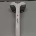 Homedics Back Massager - Heated Automatic Percussion Back, Body and Neck Massager with Dual Pivoting Heads, Interchangeable Nodes, for Shoulders, Legs and Feet, White (1 Count (Pack of 1))