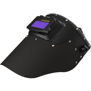 SHINE Leather Auto Darkening Welding Helmet, 1/1/1/2 True Color Flip-up Welding Mask,2x4 1/4 Variable Shade 4/9-13 Welding Hood, One Size