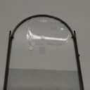 Double Glass Frame for Pressed Flowers Handmade, Metal Floating Picture Frame for Pressed Flower, Tabletop Display, Brass, ArcShaped, Black, 6x8 inches (FRAME ONLY) (6L" x 8W")