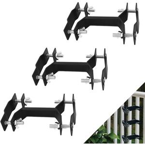 Homydom Deck Umbrella Clamp Outdoor Universal Patio Umbrella/Torch Mount Holder Attaches to Railing Maximizing Patio Space, 3 Pack Black (Use for an umbrella shaft up to 2 inch thick) Homydom Deck Umbrella Clamp Outdoor Universal Patio Umbrella/Torch Mount Holder Attaches to Railing Maximizing Patio Space, 3 Pack Black (Use for an umbrella shaft up to 2 inch thick)