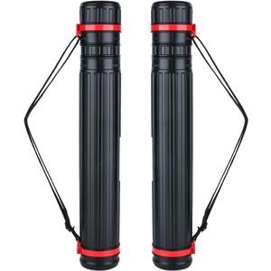 TRANSON 2-Pack Small Poster Tube Storage 17 to 27 Extendable for Documents Blueprints Artworks Scrolls