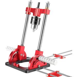 Portable Drill Guide Multi Angle Drill Guide Self-Centering Precision Drilling Jig Attachment for Drilling Angled or Straight Holes,Heavy-Duty 0 to 60 Angle Drilling Guide