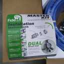 Compressed Air Piping System with 3/4 Inch ID x 200 feet 5-Way Multi-Outlet Aluminum Manifolds with individual Pressure Gauge HDPE Tubing Shop Air Line Kit, Air Compressor Line Kit | 200 PSI | 9120G