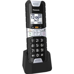 Panasonic Rugged Cordless Phone Handset Accessory Compatible with TGD8xx, TGE6xx and TGF9xx Series Cordless Phone Systems - KX-TGTA61B (Black)