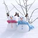 SEWACC 100PCS Mini Plastic Antlers Branches, DIY Christmas Snowman Hands, Fake Reindeer Antler Tree Branches for DIY Crafts Holiday Decorations