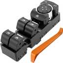 WMPHE Window Switch Compatible with Ford Explorer 2.3L L4 & 3.5L V6 2016 2017 2018 2019, Driver Left Side Power Master Window Switch 16 Pins, Replacement for GB5Z14529BA
