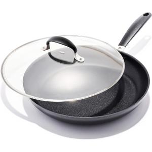 OXO Good Grips Hard Anodized PFOA-Free Nonstick 12" Frying Pan Skillet with Lid Black