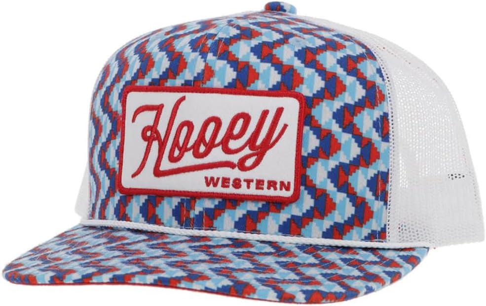 HOOEY Lakota Blue White & Red - Hats Cap, One Size-X-Large
