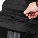 Falko Tactical Backpack for Men and Women 50L Backpack 2.4x Stronger Large Military Molle Rucksack, Bugout Backpack Outdoors (Black)