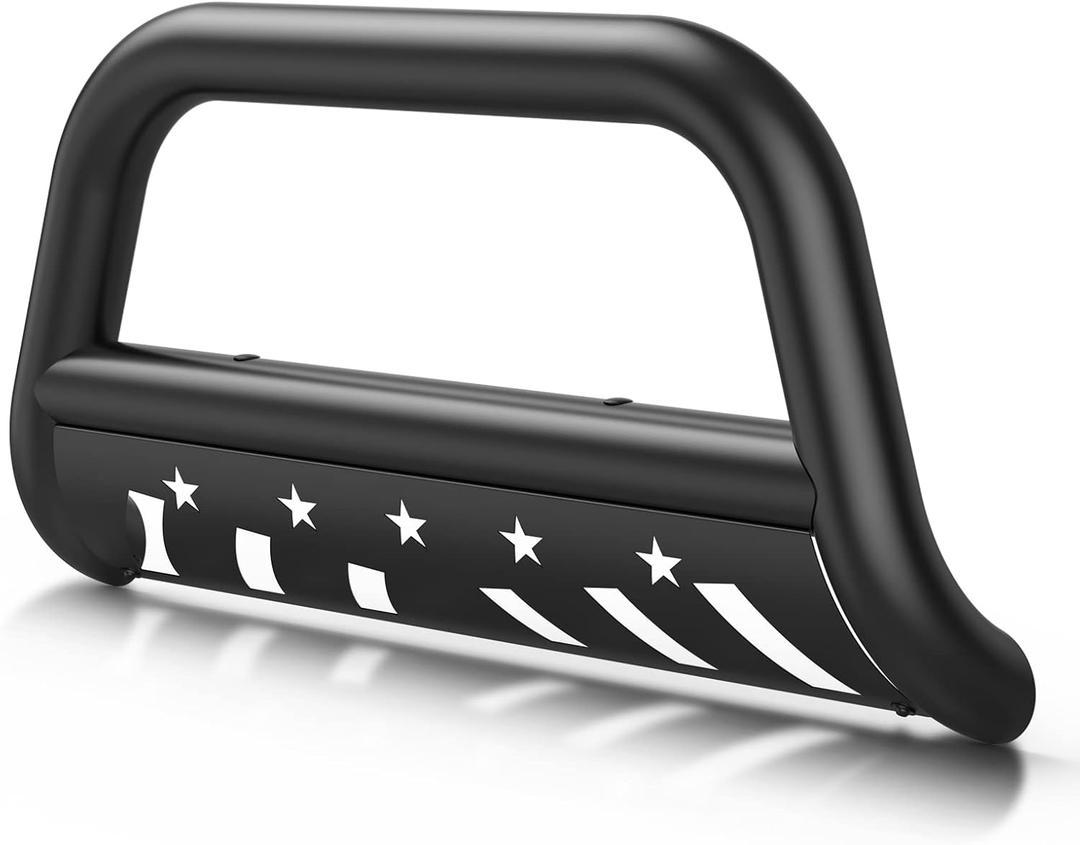 Bull Bar Compatible for Silverado Front Bumper Grill Grille Guard (04-22 F-150)