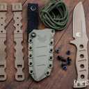 Benchmade Knives: 375FE-1 Adamas Fixed Blade - CPM CruWear - Flat Earth Cerakote