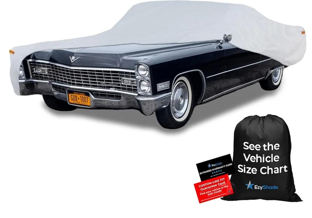EzyShade 10-Layer Waterproof Sports Car Cover. See Vehicle Size-Chart for Accurate Fit. All-Weather Outdoor Covers. Thunderbird Impala Grand Fury Classic Cars. Sun Snow Rain. Size C7 