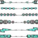 Hair Pin for Women Western Turquoise Hair Clips Decorative Bobby Pins Southwestern Country Cowgirl Bobby Pins Howdy Retro Hairpins Boho Hair Accessories (12pcs)