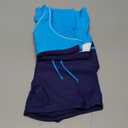 Uhnice Girls Swimsuit Two Piece Tankini Swimwear with Boyshort. size 5. XL