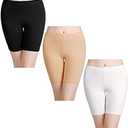 wirarpa Women's Anti Chafing Cotton Underwear Boy Shorts Long Leg Boyshorts Panties 3 Pack, 
Size 5