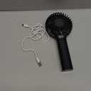 SWEETFULL Handheld Portable Fan, 5000mAh Rechargeable Battery, 6 Speed Wind, LED Digital Display, Foldable Electric Personal Mini Travel Fan with Backup Power, Summer Essentials Gifts for Women Girl (Black)