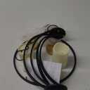 Battery Operated Outdoor Candle Chandelier - Black and Gold Metal Globe Hanging Pendant Light with 3 Flameless Candles, 12.6" Waterproof Lights for Gazebo, Pergola, Garden, Porch & Backyard