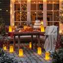 Zhengmy 20 Set Christmas Waterproof Luminary Bags Sets with Light String and Weighted Water Bags for Christmas, Thanksgiving, Halloween, Weddings, Valentine's Day Decoration (Stars and Moon)