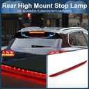 LED Third Brake Light Compatible for VW Touareg 2003-2010, Waterproof Plastic Red Housing 3rd High Mounted Stop Lamp Rear Center High Level Brake Light | Waterproof Plastic, 3rd High Mounted Stop Lamp, Rear Center High Level Brake Light