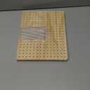 9.8 x7.7 Inches Crochet Blocking Board with Pegs, Wooden Blocking Boards for Granny Square Projects, 20 Pcs Stainless Steel Rods