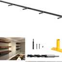 69 inches, Heavy-Duty Floating Shelf Bracket, Hidden Shelf Bracket for Fireplace Shelves, Installed on Studs, max Load of 210 pounds, Hidden Bracket for Shelves 69 inches, (with Ease kit)