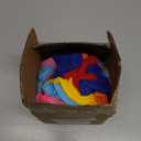 Larimuer Pet Snuffle Ball, Puzzle Sniffing Interactive Dog Ball for Blind Dogs Training Stress Relief Dog Enrichment Toys Treat Machine Washable (15cm, Rainbow Color Upgrade)