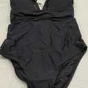 Women's One Piece Swimsuit with Shorts Boyshorts Boyleg 2025 Cutout Bathing Suit Criss Cross Swimwear (Large, Black)