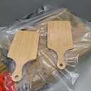 25 PCS Bulk Cutting Boards Mini Charcuterie Boards Bulk Wood Chopping Board Laser Engraving Serving Board with Handle Charcuterie Boards for Pizza, Bread, Cheese, Charcuterie, Fruit 11" x 5" Bamboo