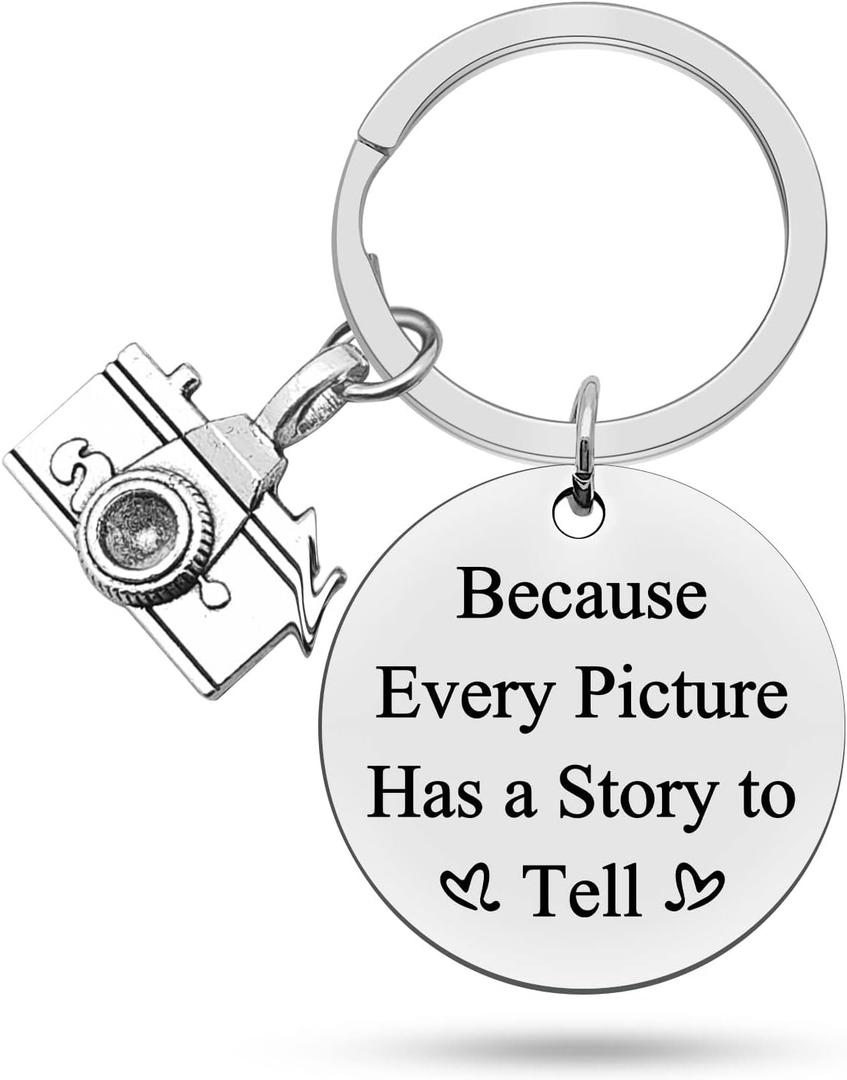 Heigebi Photographer Gift Camera keychain Photographer keychain Camera Jewelry Gift For Photographer Camera Keychain Gift Photographer Gifts Keychain photographer gifts women Photo Club Gift