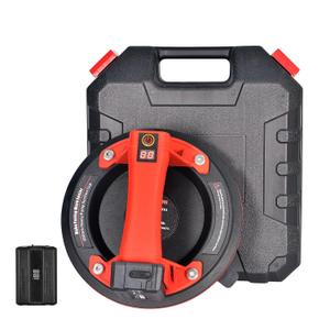 440lbs Suction Cups for Glass, Electric Vacuum Suction Cup to Lift Large Glass,Tile, Granite, Metal, Windshield, Floor, 8 Inch 200kg Heavy Duty Strong Suction Cups with 2400mAh Detachable Red