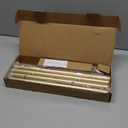 IFELS Heavy Duty Curtain Rods for Windows 66 to 120 Inch, 1 Inch Gold Curtain Rod Adjustable, Decorative Long Curtains Rods with Metal Finials, Easy Installation and Modern Design (A2,Gold,30"120")