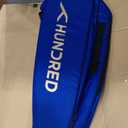 HUNDRED Cosmogear Badminton Kit-bag (Size: Large) | Double Zipper | Bag with Front Zipper Pocket | Material: Polyester| Padded Back Straps | Easy-Carry Handle, One Size