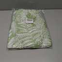 Rectangle Picnic Table Cloth, Elastic Waterproof Fitted Vinyl Tablecloths for 4 Foot Tables, Wipeable Flannel Backed Table Covers for Dining, Camping, Outdoor(Green Leaves,30"x48")