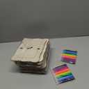 24 Pack DIY Wooden Picture Frames for 4 x 6 in Photos, Wooden Picture Frames for Crafts Unfinished Solid Wood Photo Picture Frame for Crafts, Valentine's Day Gift Father's Day, Mother's Day Decorate(Wave Shape)